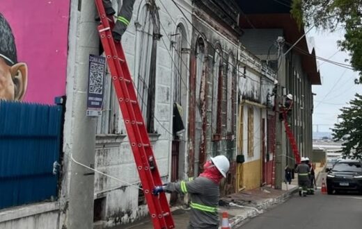Prazo de 40 dias define destino de cabos removidos da rede no Centro de Manaus