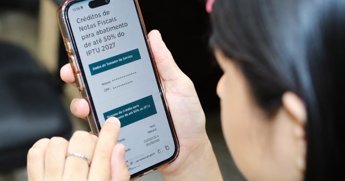 Crédito do IPTU de 2027 será calculado sobre ISS de notas fiscais elegíveis em Manaus