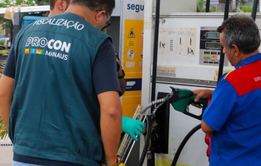 Gasolina aditivada e diesel S500 repetem faixa de R$ 7,09 a R$ 7,29 em Manaus